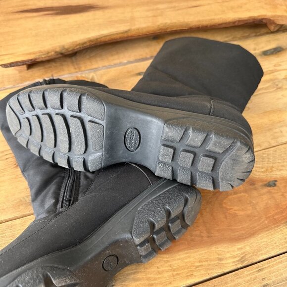 Toe Warmers On-The-Go Black Mid‎ Calf Winter Boots 8N - Picture 2 of 7